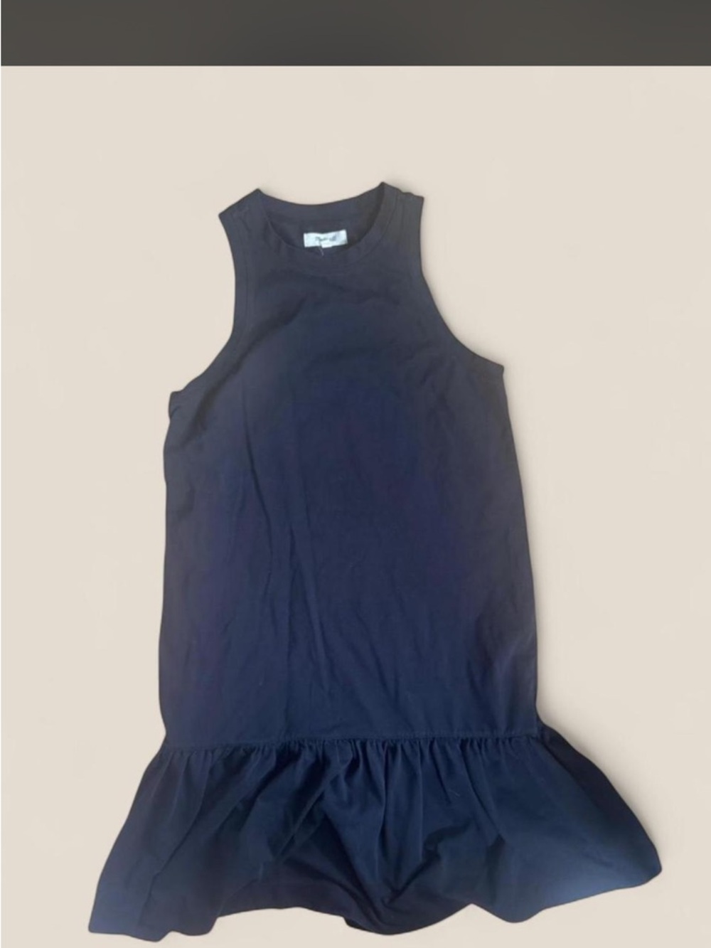 Madewell Sleeveless Ruffle-Hem Midi Dress